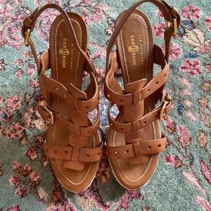 The Original Car Shoe Leather Heeled Sandal